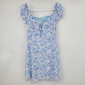 Aeropostale Floral Babydoll Sweetheart Fit and Flare Women's Mini Dress Medi